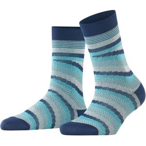 FALKE - Latin Mix - Gedessineerd Katoen Sokken - Blauw