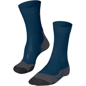 FALKE Dames Wandelsokken TK2 Explore Cool Short W Sso lyocell functioneel materiaal anti-blaar dik 1 paar, Grijs Asphalt Melange 3180, 37-38