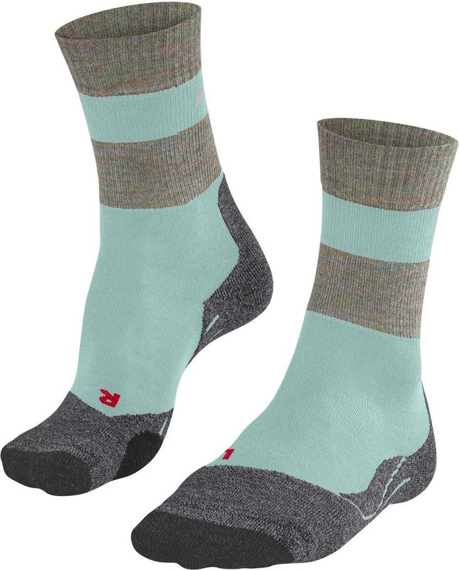 FALKE TK2 Explore W Sokken - Groen Mint - Wol - Functie Materiaal