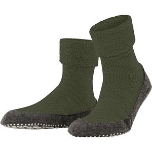 FALKE - Cosyshoe - Huissokken - Groen - Wol met Noppen op de Zool