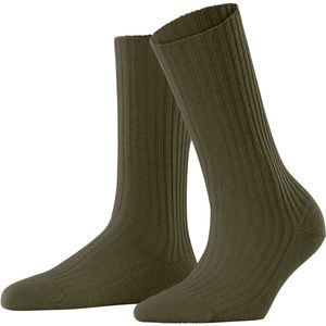FALKE - Cosy Wool Boot W - Effen Damessokken - Zielony Artichoke - 1 stuk