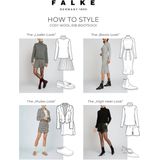 FALKE - Cosy Wool Boot W - Effen Damessokken - Zielony Artichoke - 1 stuk