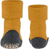 FALKE - Cosyshoe - Huissokken - Geel Curcuma - 1 paar - Wol met Noppen op de Zool