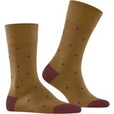 FALKE - Dot - Heren Sokken - Geel Old Brass - Katoen - 1 Paar
