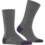 FALKE - Heren Sokken Dot M - Grijs Flanell - Katoen - 1 Paar