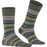 FALKE - Tinted Stripe - Sokken - Blauw - Wol Katoen Gedessineerd - 1 Paar