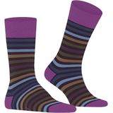 FALKE - Tinted Stripe - Sokken - Rood Rioja - Wol Katoen - 1 Paar