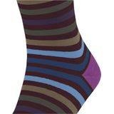 FALKE - Tinted Stripe - Sokken - Rood Rioja - Wol Katoen - 1 Paar