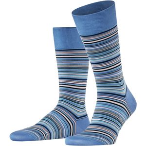 FALKE - Microblock - Heren Sokken - Blauw Water 6550 - Katoen - 1 Paar