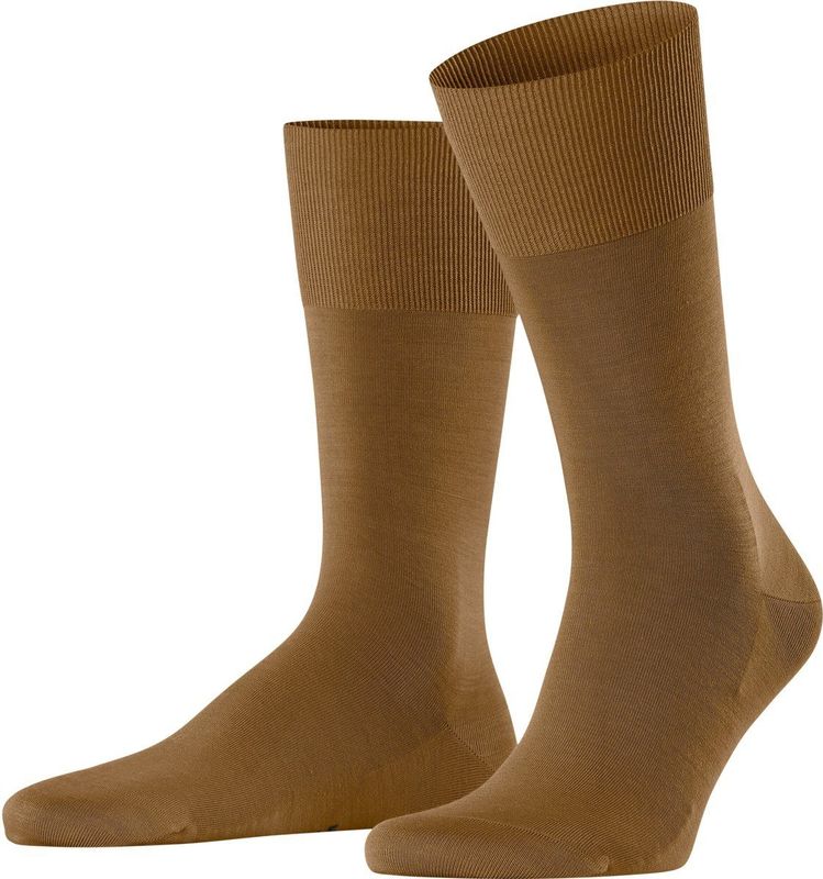 FALKE - ClimaWool - Heren Sokken - Geel Old Brass - 1 Paar