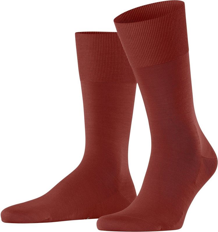 FALKE - ClimaWool - Heren Sokken - Rood Brick 8408 - 1 Paar
