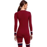 FALKE - Maximum Warm Round Neck - Functioneel Shirt - Merlot - Lange Mouwen