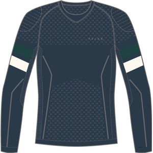 FALKE - Maximum Warm - Functioneel Shirt - Blauw - Lange Mouwen