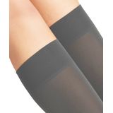FALKE - Pure Matt 50 DEN - Kniekousen - Grijs Flanell - 1 paar