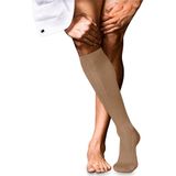 FALKE - No. 2 M Kh - Hoge Herensokken - Brązowy Camel - Luxe FALKE Luxury Line