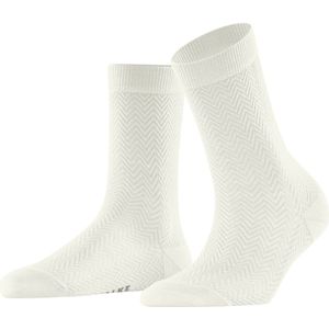 FALKE - Fable Estate W - Wol Damessokken - Off-White - 1 stuk