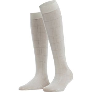 FALKE - Solid Lounge 50 DEN - Chaussettes Lange - Wit Off-White - 1 Paar