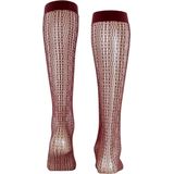 FALKE - Crossroads W Kh - Transparante Fantasiesokken - Brązowy Cayenne 5950 - Dames - 1 stuk