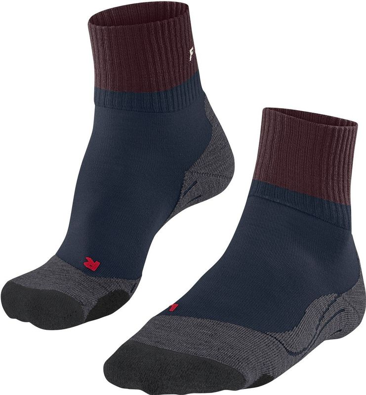 FALKE - TK2 Explore Short - Wandelsokken - Rood Barolo - 1 paar - Wol