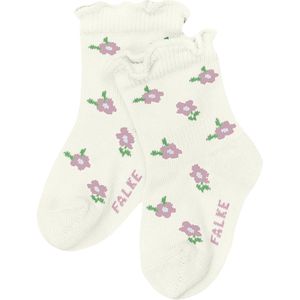 FALKE - Little Ditsy Flowers B - Sokken - Wit Off-White - 1 paar