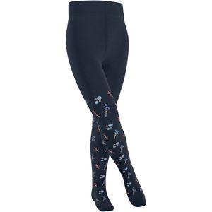 FALKE - Panty Little Flowers K Ti - Blauw - Katoen - Dun Gedessineerd - 1 stuk