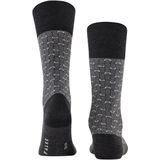 FALKE - Airport Special Edition - Fantasie Sokken - Anthraciet Melange - Maat 45-46
