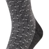 FALKE - Airport Special Edition - Fantasie Sokken - Anthraciet Melange - Maat 45-46