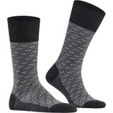 FALKE - Airport Special Edition - Fantasie Sokken - Anthraciet Melange - Maat 45-46