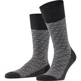 FALKE - Airport Special Edition - Fantasie Sokken - Anthraciet Melange - Maat 45-46