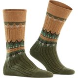 FALKE - Norseman - Sokken - Geel - 1 paar - Wol Gedessineerd