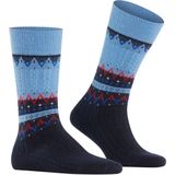 FALKE - Norseman - Gedessineerd Wol Sokken - Blauw