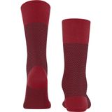 FALKE - Airport - Heren Sokken - Rood - 1 Paar - Merinowol en Katoen - Herringstripe