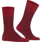 FALKE - Airport - Heren Sokken - Rood - 1 Paar - Merinowol en Katoen - Herringstripe