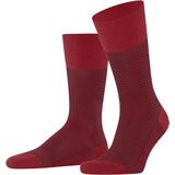FALKE - Airport - Heren Sokken - Rood - 1 Paar - Merinowol en Katoen - Herringstripe
