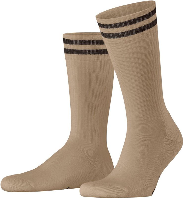 FALKE - Lhasa Rib - Sokken - Beige - Merinowol - 1 paar