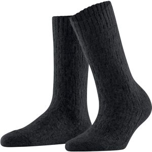 FALKE - Brick Wall - Alpaca Wol Sokken - Zwart - Dames