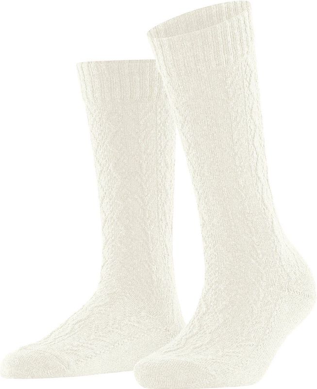 FALKE - Modish Fest W - Sokken - Wit Off-White - 1 paar - Dames