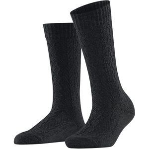FALKE - Modish Fest W - Sokken - Zwart - 1 paar - Wol Viscose Kasjmier
