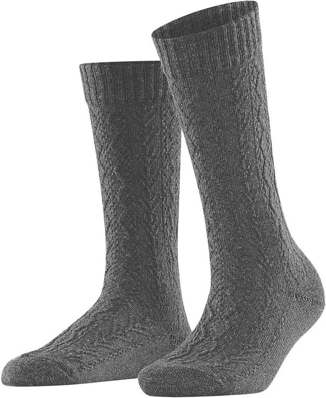 FALKE - Modish Fest W - Sokken - Grijs Flanell - 1 paar