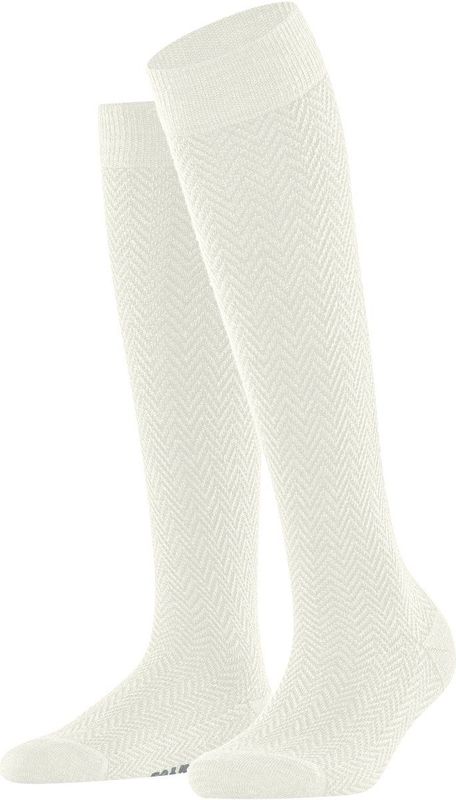 FALKE - Fable Estate W Kh - Kniekousen - Wit Off-White - 1 paar