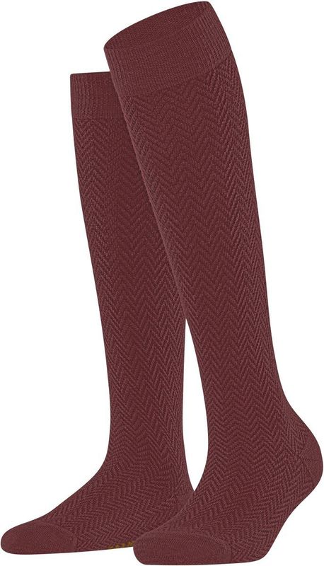 FALKE - Fable Estate W Kh - Lange Sokken - Marron Cayenne 5950 - 1 Paar