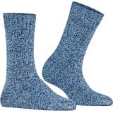 FALKE - Marble Cloud W - Sokken - Blauw Marine - 1 paar - Wol Katoen Gedessineerd