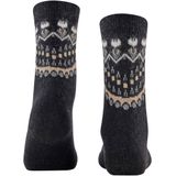FALKE - Cosy Wool Special Edition - Wol Kasjmier Sokken - Zwart