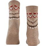 FALKE - Cosy Wool W - Dames Sokken - Beige Melange - 1 Paar - Special Edition