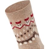 FALKE - Cosy Wool W - Dames Sokken - Beige Melange - 1 Paar - Special Edition