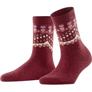 FALKE - Cosy Wool W - Dames Sokken - Bruin Cayenne 5950 - Special Edition - 1 Paar