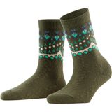 FALKE - Cosy Wool Special Edition - Wol Kasjmier Sokken - Groen