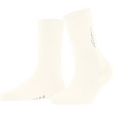 FALKE - Anniversary - Dames Sokken - Wit Off-White - 1 Paar - Softmerino W So Wol Katoen