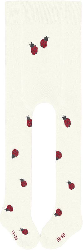 FALKE - Cute Ladybug - Panty - Off-white - Dun Gedessineerd Katoen