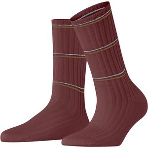 FALKE - Cosy Wool Boot W - Sokken - Bruin Cayenne 5950 Stripe - 1 paar